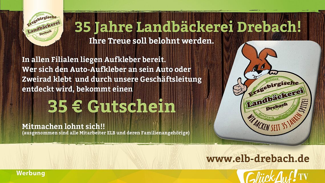 35 Jahre Aufkleber